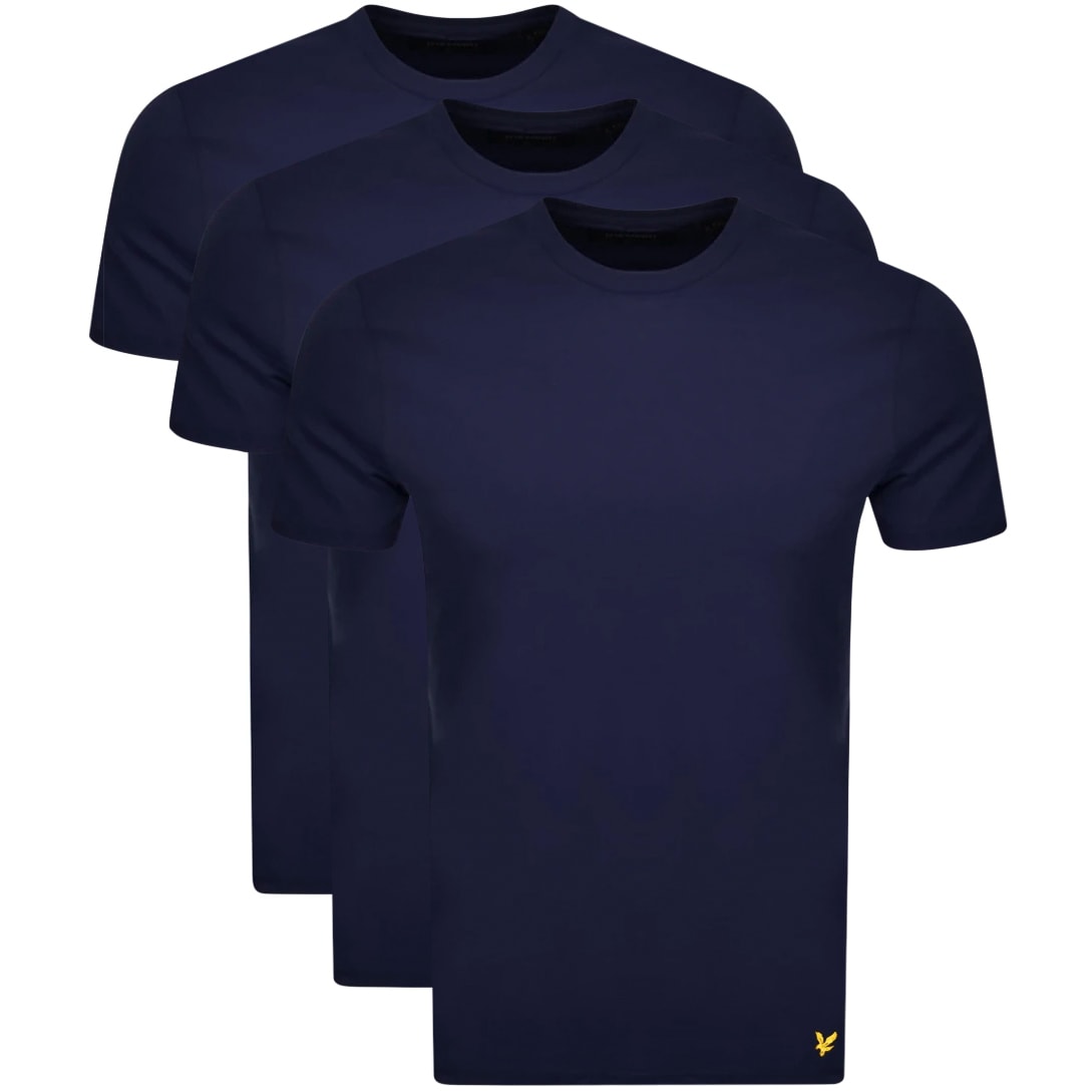 Alternative Image for ProductLyle And Scott Three Lounge Pack T Shirts Navy1
